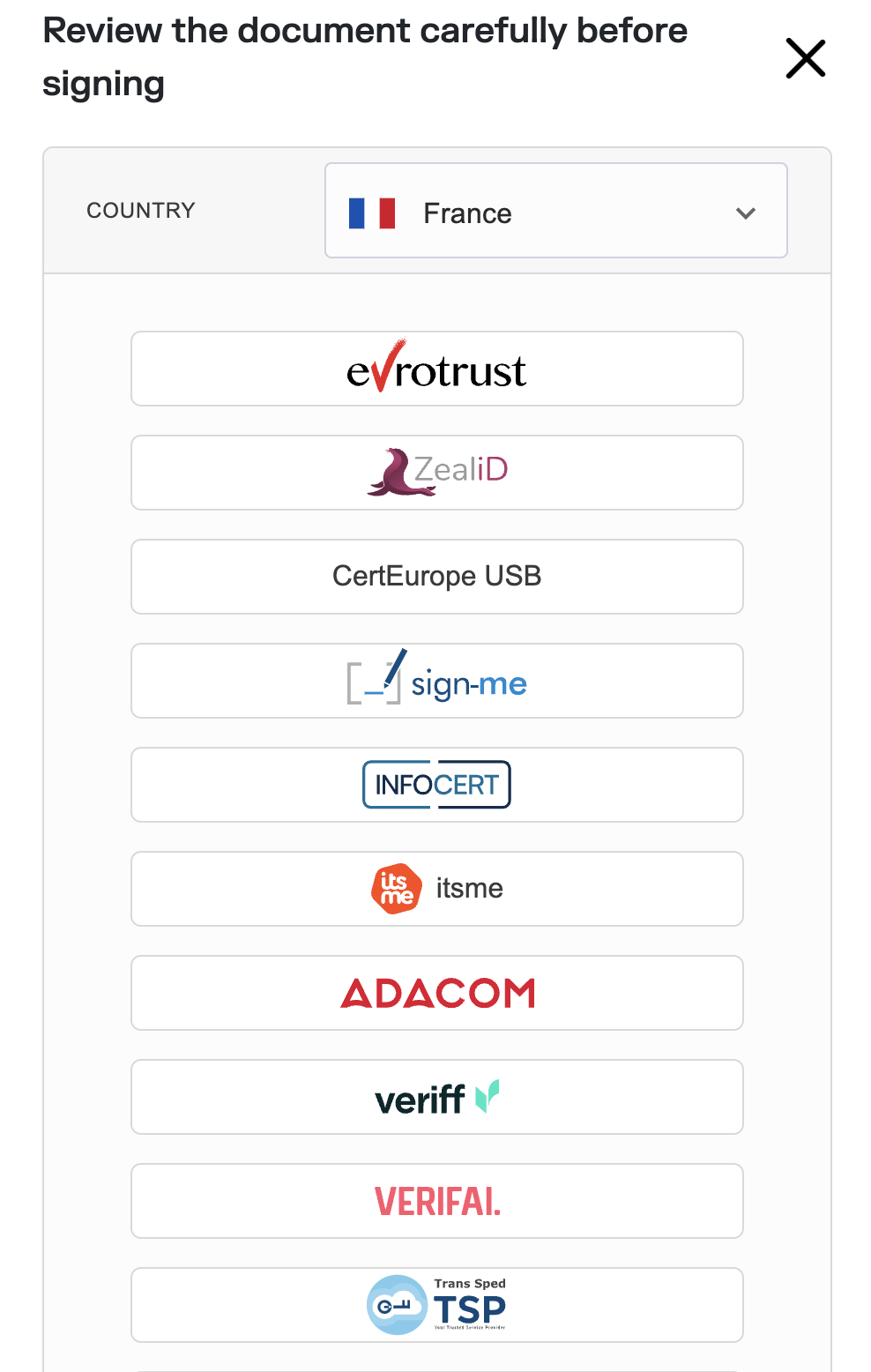 screenshot of eID Easy